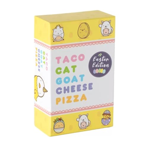 Taco Cat Goat Cheese Pizza Easter Edition Card Game for Family Game Night | Candy-Free Easter Basket Stuffers | Easy to Play 15 Minute Rounds | Fun for Kids, Teens, Adults, and Families | 2-8 Players