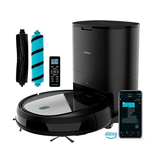 Cecotec Robot Aspirador y Fregasuelos con Base de Autovaciado Conga 2290 Ultra Home. 4 en 1, 2100 Pa, App con Mapa, Limpieza Ordenada, Cepillo de Mascotas, Alexa & Google Assistant