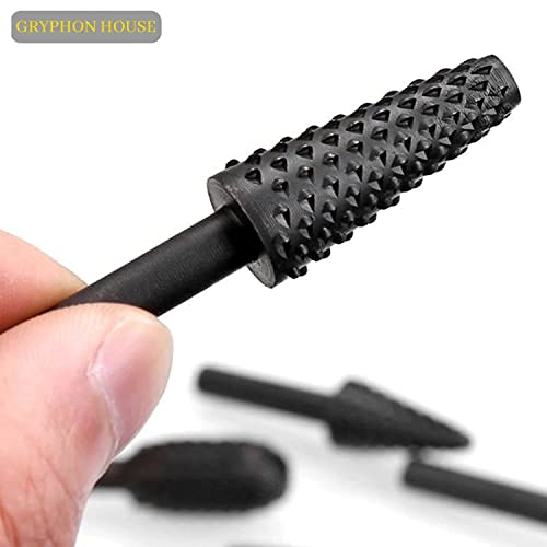 GRYPHON HOUSE 1 Set 5PCS 1/4'' DIY Drill Bit Set Carpentry Cutting Tools for Woodworking Knife Wood Carving Building/Engineering Hand Tool Useful Woodworking Twist Chisel Shaped Rotating - Thumbnail 5