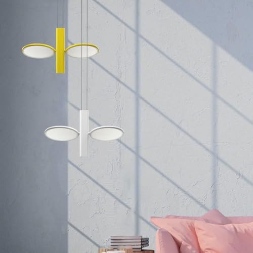 Lampe LED rotative pour salon et chambre moderne jaune - 4