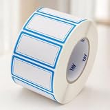 500 Pcs Self-Adhesive Red Frame Labels, Write-On Reminder Stickers(Blue)