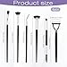 6 Piece Eye Lash Comb Separator Eyelash Brush Separator Eyebrow Combs Dual Ended Spoolie Mascara Fan Brush Lash Comb Eyebrow and Eyeliner Tool Kit