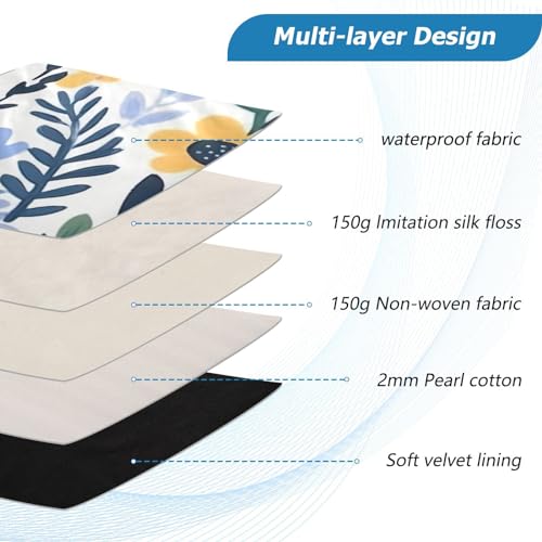 Funda para laptop 13-14 pulgadas con diseño floral multicolor miniatura 4