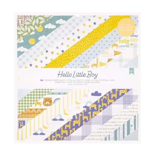 Papier American Crafts Hello Little Boy pour immortaliser l'enfance avec éclat et tendresse