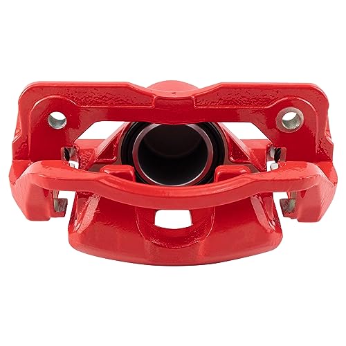 Image of TRQ Performance Front Driver and Passenger Side Brake Caliper Set Caliper Brackets Hardware Compatible with 13-14 Acura ILX Hybrid 12-15 Honda Civic Hybrid Hybrid-L 09-20 Honda Fit
