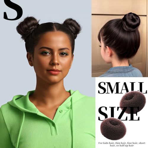 image for Teenitor Donut Hair Bun Maker Set, Hair Bun Shaper Set with Large, Med