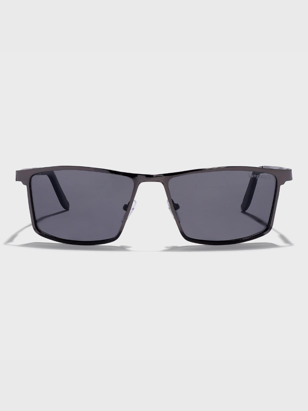 RideX Edition – Gray Black Rectangle Sunglasses | UV400 Polarized | Unisex 3