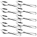SourceTon Lot de 10 cuillères à pamplemousse et dessert en acier inoxydable avec bord dentelé 15,2 cm