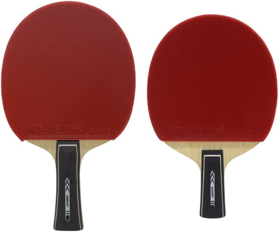 ping Pong Paddles Table Tennis Paddles Table Tennis Racket Duplex 6 Star Ping Pong Paddle Set of 2 Table Tennis Rackets with 3 Balls