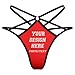 Custom thongs for Women Add Own Image And Text Design Personalized Fashion Sexy thong customized Soft comfort T-back elegant charming Underwear Panties gifts Medium Blue