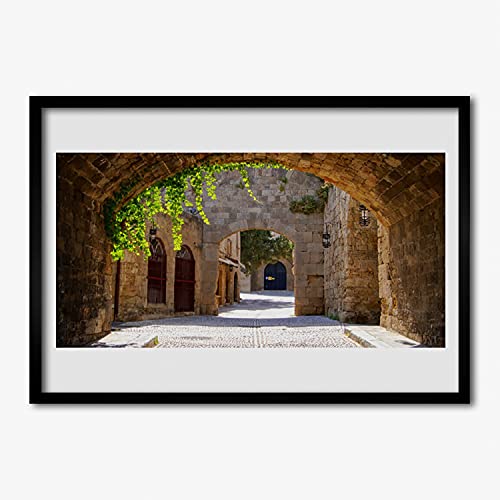 Affiche avec cadre architecture tunnel pour sublimer votre grand salon moderne