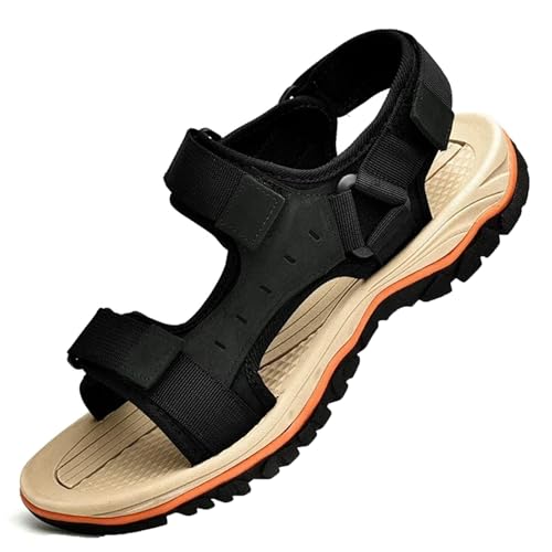 Mens Beach Leather Sandals Outdoor Sports Male Summer Shoes