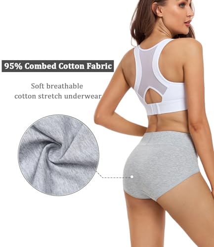 image for wirarpa Women's Cotton Postpartum Underwear High Waisted Ladies Pantie