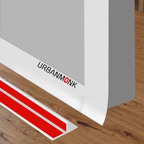 Image of URBANMONK T-Shape Silicon Door Bottom Sealing Strip | Window Sealing Strips for Gap | Door Bottom Sealing Strip Guard | Protector from Cockroach, Insect, Bugs, Air & Dust | (White, 3 Meter)