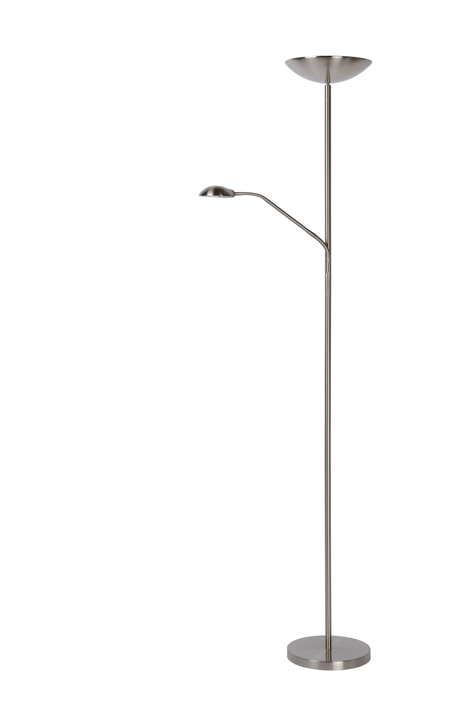 LUCIDE ZENITH - Stehlampe Mit Leselampe - LED Dim. - 3000K - Chrom Matt