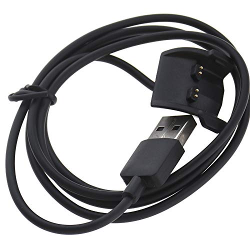 Be In Your Mind Data Clip USB Carga Base Cargador Compatible con Garmin Vivosmart HR/HR+ Cable de carga USB 100 cm