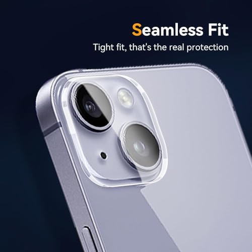 Image of Camera Lens Protector Compatible with iPhone 13 Mini (Pack of 3) | 9H Tempered Glass Camera Lens Guard | Scratch Resistant | HD Clear | Anti-Fingerprint | Easy Installation | Bubble Free
