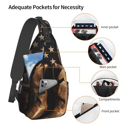 Bolso bandolera con bandera americana y botas vaqueras miniatura 4