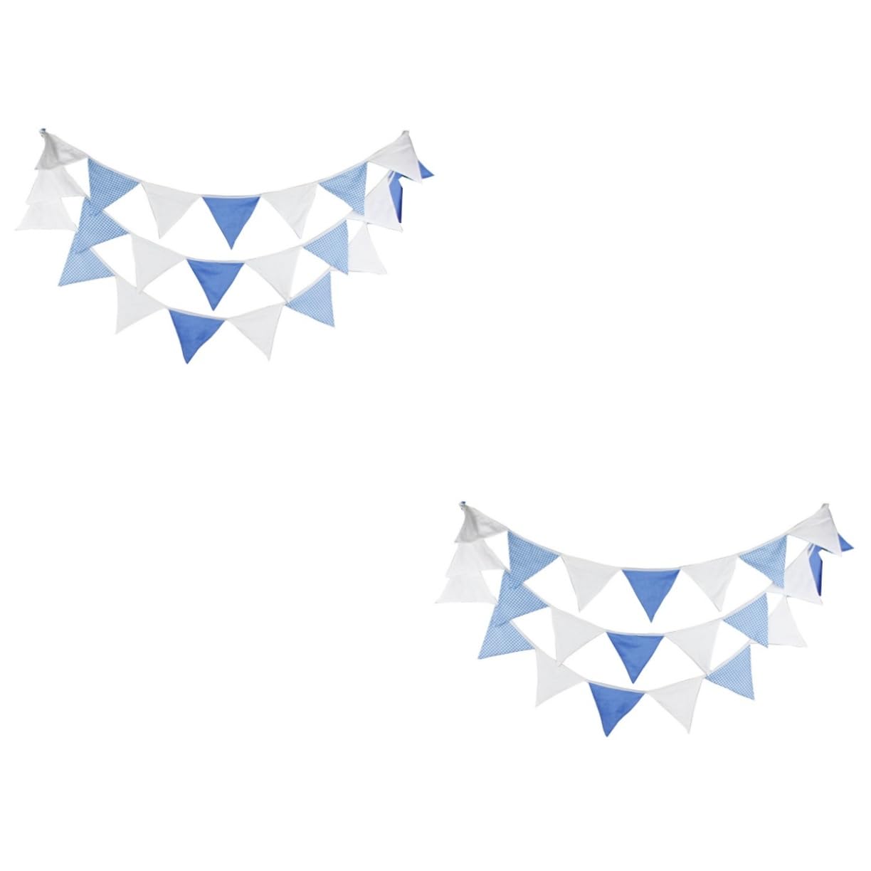 ibasenice 2stücke Bunte Wimpelkette Aus Hochzeits Und Partybanner Für Festliche Anlässe Dekoration Blau Flaggen Für Geburtstagsfeiern Und Events