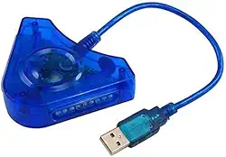Adaptador Usb Duplo Para Controles Ps2 Ps1 Para Ps3 E Pc