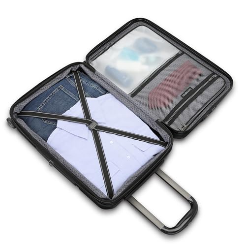 Samsonite Carry-On Pro Front Pocket Hardside Expandable 21-Inch Octiv Luggage: Durable & Impact Resistant, 360° Aero Trac Spinner Wheels, Adjustable Telescopic Handle, TSA Approved Lock - Black4