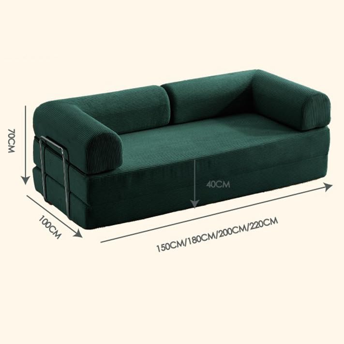 Kompresyjna sofa do spania Loveseat - wielofunkcyjna pianka z pamięcią kształtu kanapa wypoczynkowa z podłokietnikiem do małych przestrzeni