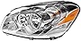 Evan-Fischer Headlight Assembly Compatible with 2006-2011 Buick Lucerne Halogen (08-11 CX Model) Driver Side