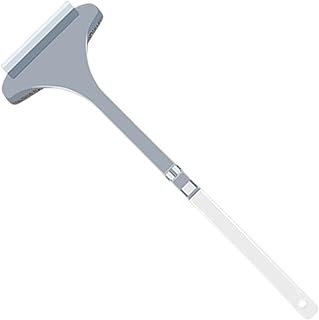 Hqunjikp Herramienta limpiacristales | Herramienta de limpieza de vidrio | Limpiador de pantalla de malla para ventanas, limpiador de pantalla de ventana, equipo de lavado de cepillo de uso húmedo y