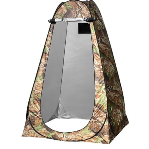 OGXN簡易トイレ、防災トイレ、折りたたみトイレ、携帯トイレ、テント付き、組立簡単、コンパクト収納、汚物袋12枚付属、災害対策、アウトドア、キャンプ、車中泊、介護用品、渋滞対策、建設現場 (ダブル3ウィンドウ,大きな木の迷彩色)