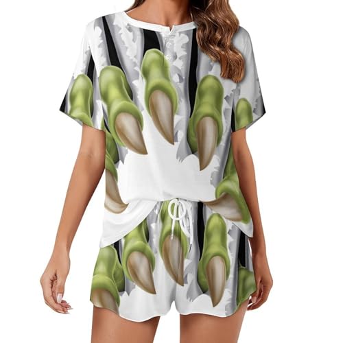Pyjama court pour femme ensemble d'été léger pour des nuits fraîches et confortables