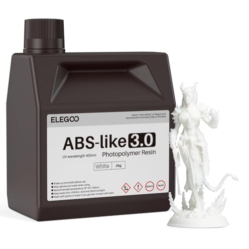 Image of ELEGOO ABS-Like 3.0 3D Printer Resin White 2000g