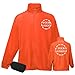 YOWESHOP Customized Hi-Vis Lightweight Thin Windbreaker Jacket Sun Protection Safety Jacket for Outdoor Worker,Orange,XL