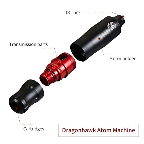 Dragonhawk Cartridge Tattoo Machine Kit Pen Rotary Tattoo Machine Cartridge Needles Power Supply for Tattoo Artists 1013-7 - Thumbnail 5