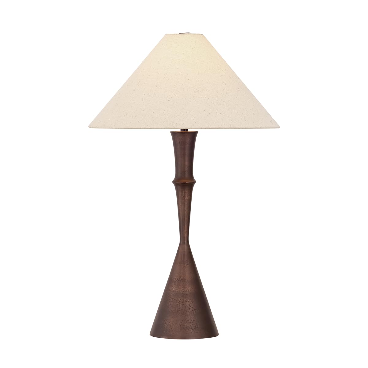 Viewmont 1-Light Table Lamp | Essential & Modern Style | Bronze Finish | Made of Aluminum & Textile | 28.25" Overall Height | Textured Cream Shade | -BRZ by Hudson Valley Lighting