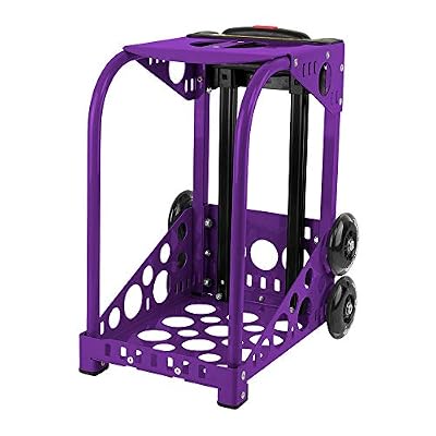 ZUCA Sport Velvet Rain Sport Insert Bag and Purple Frame with Flashing Wheels
