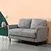 ZINUS Jackie Loveseat Sofa / Easy, Tool-Free Assembly, Soft Grey