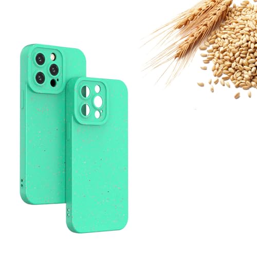 Coque iPhone verte en paille de blé idéale pour les sorties nature
