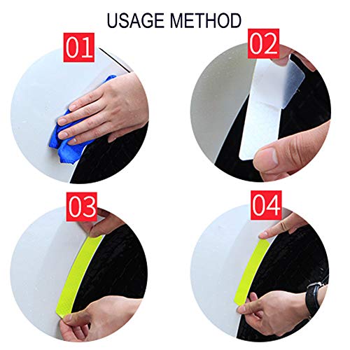 Leasinder 55 Pcs Reflective Stickers For Helmet Bicycle Reflective Tape Night Safety Stickers Decals For Motorcycle, Helmets, Bike, Strollers, Wheelchairs, Scooter, Wheelchairs (Blue) #TOP4