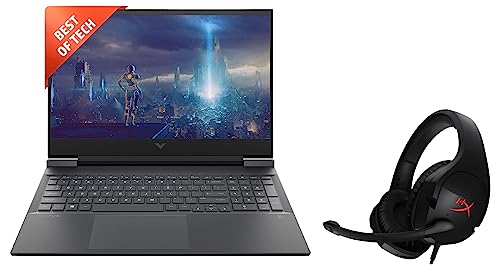 Image of HP Victus Gaming Laptop AMD Ryzen 5 5600H 15.6 inch(39.6 cm) FHD IPS Gaming Laptop & HyperX Cloud Stinger Gaming Headset