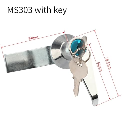 Serrure poignée MS303 armoire électrique distribution fermeture avec clé MS301 - 3
