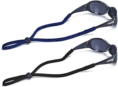 SHINKODA Adjustable Sunglasses Strap/Lanyard Sports Glasses Retainer for Men Women and Kids Color Combos Pack of 2