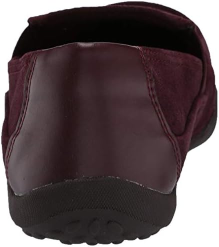Clarks Women's Haley Park Loafer Flat, Burgundy Suede, 8 N US | Image 2