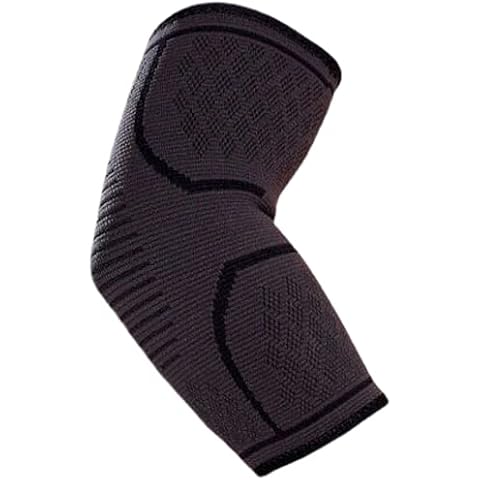 VITTO Elbow Support - Elbow Brace - Compression Arm Sleeve for Tendonitis - Arthritis - Best for Tennis Elbow - Golfers Elbow - Weightlifting (L, Black, 1) Cover