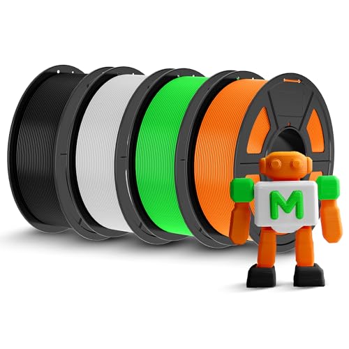 TECBEARS PLA 3D Printer Filament, 4KG PLA Filament 1.75mm, Neatly Wound 3D...