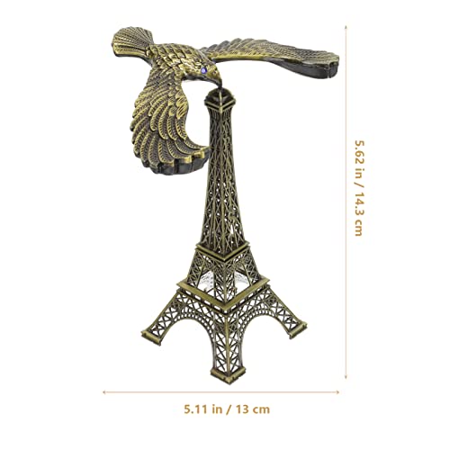 Escultura decorativa de águila en equilibrio para mesa miniatura 4
