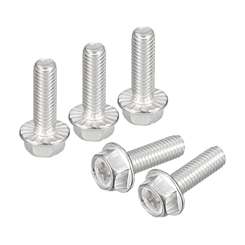 Amazon | uxcell 六角頭フランジボルト M5x16 mm 304ステンレス