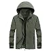 Hombres Primavera Otoño Delgado Casual Overcoat Windbreaker, forro polar verde con licencia oficial de star wars silent one crew., Medium