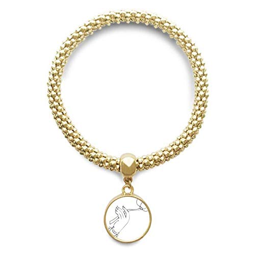 Bijoux bouddhisme lotus avec pendentif rond dessin d'or