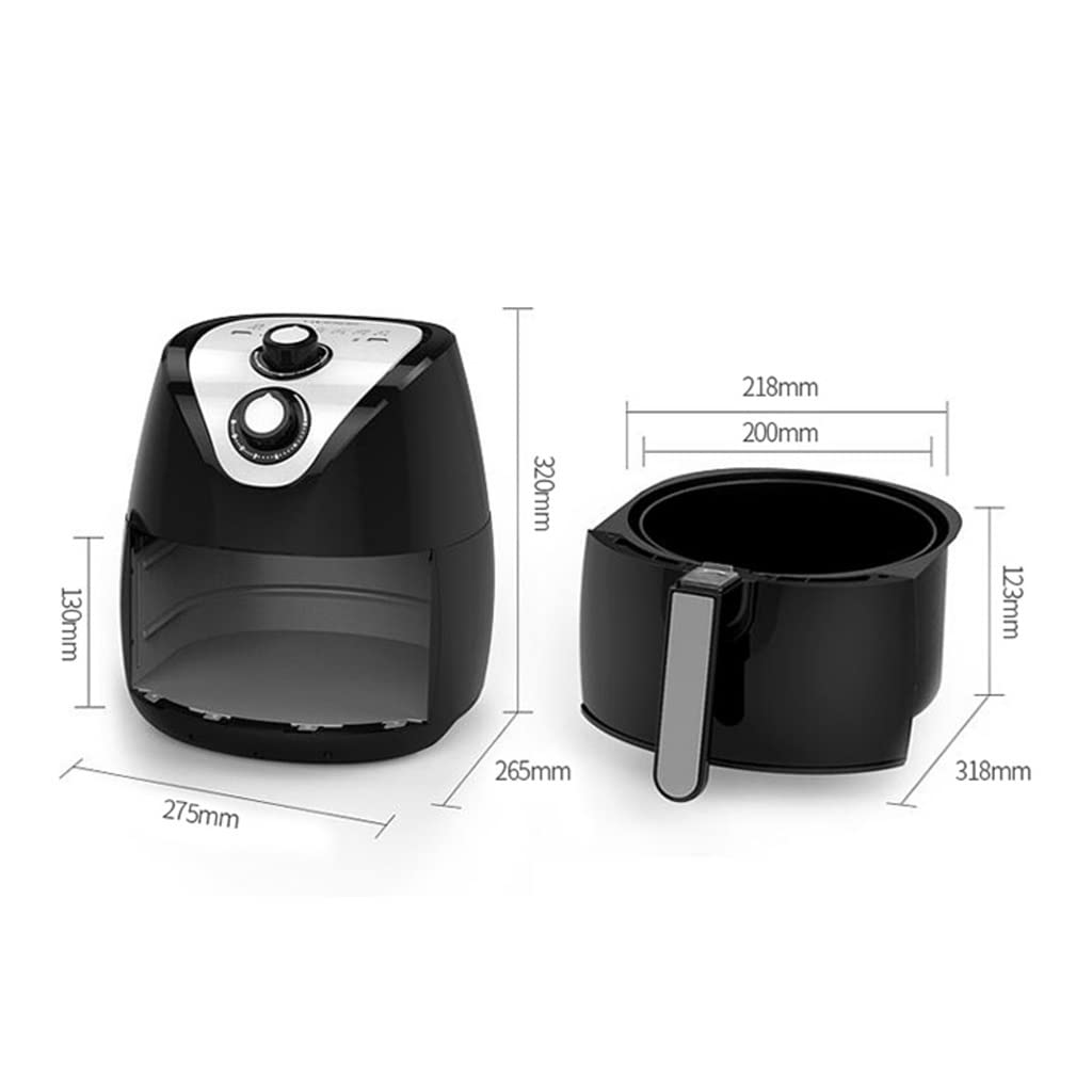 Frytkownica beztłuszczowa Air Fryer 3.5 o dużej pojemności Wielofunkcyjna automatyczna frytkownica Bezolejowa elektryczna frytkownica do frytek (kolor: biały, pojemność: 3,5 l) potrzebna Safehappy