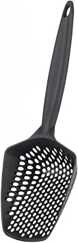 Eynel Small Hole Cat Litter Screening Shovel, Fine Grain Narrow Spacing Pet Toilet Cleaning Screen Strainer (Black)